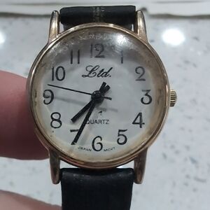 Gold and Black Women's Watch